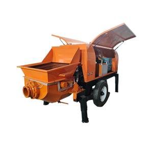 <span class=keywords><strong>Pompe</strong></span> à béton compacte JINLIN - Moteur diesel, équipement portable, accessoires de tuyau de livraison, productivité de 12 m³/h - Product Image 2