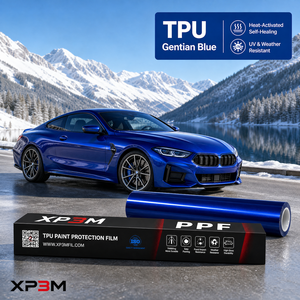 ฟิล์มใสกันรอยรถยนต์ XP3M Gentian Blue OEM Gloss TPU สี PPF หนา 7.5 มิล ซ่อมแซมตัวเองได้ ป้องกันรอยขีดข่วน ป้องกันสีเหลือง พร้อมช่องระบายอากาศ - Product Image 1