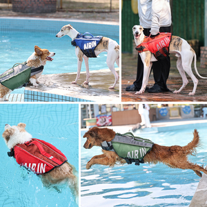 Giubbotto di salvataggio cane con aria riflettente Ripstop Pet Pet Safety nuoto salvataggio canotta da nuoto - Product Image 4