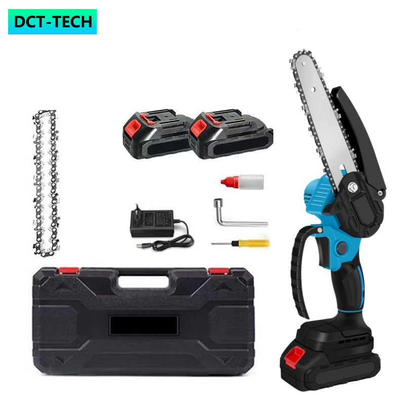 DCT-TECH 6-дюймовая электрическая мини-цепная пила ручная Беспроводная садовая цепная пила по дереву и зарядная цепная пила для батареи Makita 21 В