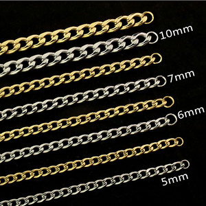 Stainless Steel Cuban Necklace Chunky Chain Unisex Hip Hop Style 304 Steel U Shape Gift Necklace - Product Image 5