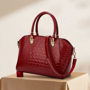 Bolsos de mano con estampado de <span class=keywords><strong>cocodrilo</strong></span> 2026 para mujer, bolso de cuero PU, bandolera, bolso de hombro, bolso tote con cremallera para mujer, bolsos con asa superior - Product Image 1