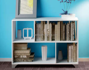 customized design multiple OEM MDF particle board wooden the cube cd storage - Product Image 3