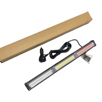 Lumière de travail LED COB pour voiture, 72W, lumière d'avertissement, barre lumineuse, jaune ambre, clignotante, lumière de secours, lampe stroboscopique, camion