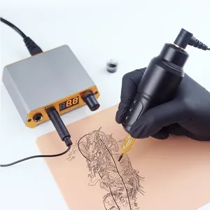 Pistolet à tatouer en acier inoxydable le moins cher, <span class=keywords><strong>machine</strong></span> à tatouer générale pour kit de tatouage - Product Image 1