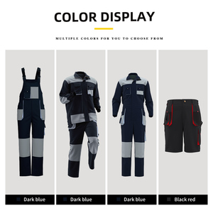 Güvenlik Çok Cepli İşçi Üniformaları Dayanıklı İş Kıyafetleri Tulumlar İnşaat İşleri Askılı Pantolon Özel İş Kıyafetleri Erkekler İçin - Product Image 2