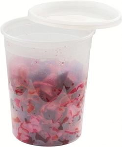 Vaisselle Pp Deli, gobelet rond de 32 oz, récipient alimentaire transparent, couvercle étanche, plastique, utilisable au micro-ondes - Product Image 6