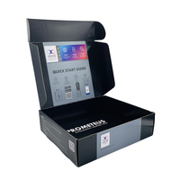Boîtes d'expédition personnalisées noires mates avec logo, emballage de luxe portable avec doublure en éponge pour l'expédition de produits et de cadeaux professionnels