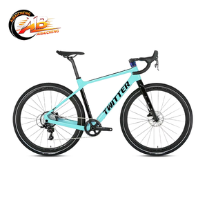 Vélo de route en fibre de carbone Twitter Gravel X RS-12S, 12 vitesses, frein à disque hydraulique, pédale ordinaire, cadre rigide 700C, vente en gros d'usine - Product Image 1