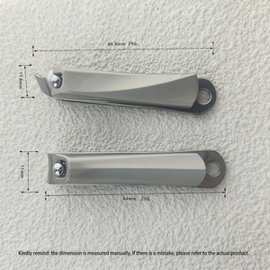 Coupe-ongles en acier inoxydable à lame courbée pour ongles des mains et des pieds, outil de toilettage portable - Product Image 4