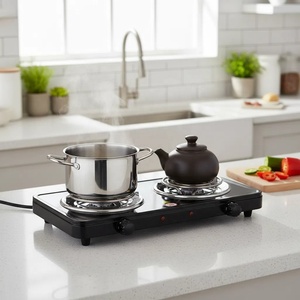 <span class=keywords><strong>Plaque</strong></span> Chauffante Professionnelle à Double Brûleur Électrique, 2000W, Bobine Double, en Tôle Galvanisée, Idéale pour la Cuisine Domestique - Product Image 5