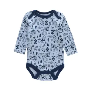 Custom cheap long sleeve baby bodysuit