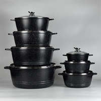 Ensemble de casseroles modernes antiadhésives et écologiques en granit de 20/24/28/32/36/40/44 cm, grande marmite à soupe pour restaurants