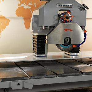 Sierra de <span class=keywords><strong>puente</strong></span> RBB HQ-3220DSM de 5+1 ejes para corte de <span class=keywords><strong>piedra</strong></span> con husillo de 5.5KW y bomba, motor de cuchilla de 15KW, tamaño de trabajo de 3200x2000mm - Product Image 3