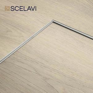 Plancher SPC antidérapant résistant à la chaleur durable imperméable <span class=keywords><strong>PVC</strong></span> adhésif surface unie design graphique intérieur large planche sol de centre commercial - Product Image 2