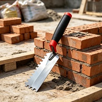 Truelle à rainures de 6 x 2 pouces, truelle à carrelage |   Spatule à encoches carrées de 1/4 pouce, poignée souple, pour appliquer et étaler le coulis et l'adhésif
