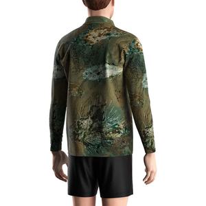 เสื้อกอล์ฟแขนยาวผู้ชายแบบมืออาชีพ แห้งเร็ว ระบายเหงื่อได้ดี ป้องกันรังสียูวี สำหรับตกปลา ผลิตจากโพลีเอสเตอร์ 100% กันน้ำ กันลม - Product Image 6