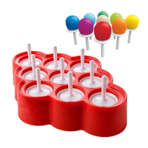 Silicona Mini DIY <span class=keywords><strong>Ice</strong></span> <span class=keywords><strong>Pops</strong></span> Moldes Maker Casero <span class=keywords><strong>Frozen</strong></span> Mini Popsicle Mold con 9 celdas - Product Image 4