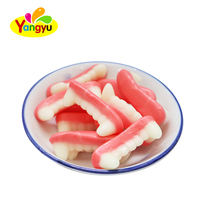 Bonbons gélifiés amusants en forme de dents, en gros, grand format, saveur fruitée