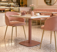 Base de Mesa Wekis de Hierro, Colección de Pedestales Multiestilo con Placas de Montaje para Restaurantes, Cafeterías y Proyectos Personalizados