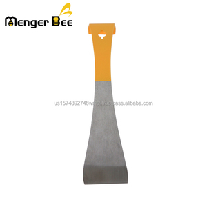 New <b>Cheap</b> Menger Bee American Hive Tool Stainless Steel Hook Painted Half Yellow Scraping Knife 148g 240mm - Product Image 4