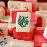 Nouvel ensemble de Mahjong sur mesure 2026, 3 couches, 160 tuiles en acrylique américain, ensemble de luxe sculpté, portable pour voyage, en gelée, sur mesure