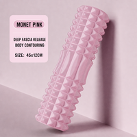 Rouleau en mousse EVA personnalisé avec logo, haute densité, texturé, pour massage musculaire et yoga, idéal pour la vente en gros aux salles de sport et de fitness