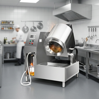 Friteuse à tambour électrique automatique en acier inoxydable pour cuisine de restaurant