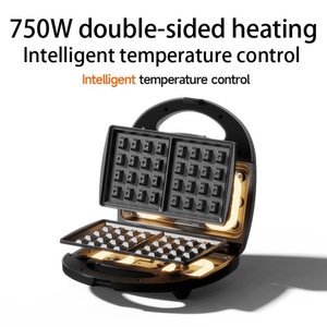 Máquina Multifuncional 2 en 1 para Desayunos: Sartén y Asador Portátil con Asa e Indicador Luminoso - Product Image 3