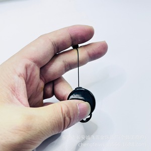 Retractable Keychain Id <b>Clip</b> Nylon Anti Loss Lanyard High Elasticity Dog <b>Clip</b> Gift Item Zinc Alloy Digital Printing - Product Image 2