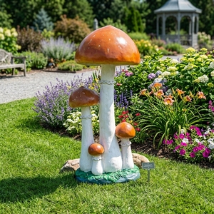 Escultura de Hongo de FRP Grande Personalizada de Fábrica Profesional, Estatua de Alto Brillo para Exhibición, <span class=keywords><strong>Atrio</strong></span>, Decoración Navideña - Product Image 2