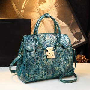 Cao Cấp Bạch Kim Của Phụ Nữ Công Suất Lớn PU Da Túi Xách Hiện Đại Mô Hình Con Trăn Không Thấm Nước Tất Cả Phù Hợp Cho Trung niên Thời Trang - Product Image 1