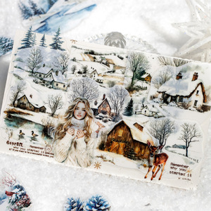 Autocollants de scrapbooking de la série Winter Love Song pour la <span class=keywords><strong>d</strong></span>écoration de la maison, les projets <span class=keywords><strong>d</strong></span>'artisanat, la papeterie, les événements, les fêtes et les accessoires personnels - Product Image 5