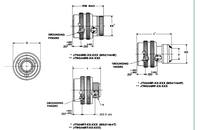 Connecteur circulaire MIL-DTL-38999/GJB599 MS27484 JTG06R, fiche mâle / prise femelle à sertir pour câble droit MS27484T10B35P/S