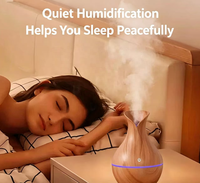Humidificateurs d'air en bois de 200 ml, diffuseur d'arômes USB, mini diffuseur de parfum d'air, diffuseur d'huiles essentielles électriques pour la maison
