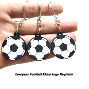 Regalos Promocionales al Por Mayor Llaveros de PVC Personalizados con Logo de Club de Fútbol Llaveros para Aficionados de Fútbol Souvenirs Llavero de Goma Personalizado - Product Image 1