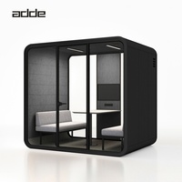 Cabine de réunion multifonctionnelle pour bureau, 6 personnes, cabine de bureau modulaire portable, cabine téléphonique insonorisée