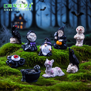Nouvelle poupée corbeau momie d'Halloween de Weijs, accessoires décoratifs suspendus mignons à faire soi-même, petits ornements de paysage - Product Image 2