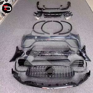 Kit carrosserie pour <span class=keywords><strong>Mercedes</strong></span> 2020 GLC63 Style pour GLC X253 SUV GLC43 <span class=keywords><strong>CLC</strong></span> 200L 300L avec pare-chocs avant, passage de roue, diffuseur, tuyau d'échappement - Product Image 5