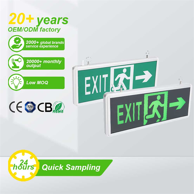 Tuoming Rechargeable Emergency Exit Light Sign Exit Emergency Light Fire Emergency Led Lightsstairway Indicator Sign Light