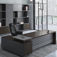Bureau de direction extensible en bois massif, design moderne et luxueux, convertible, pour bureau à domicile