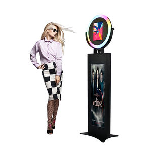 Roamer de anillo de Luz Portátil para selfie, fotomatón, carcasa de fotomatón para <span class=keywords><strong>ipad</strong></span> <span class=keywords><strong>pro</strong></span> 12,9, máquina quiosco de soporte de 11 pulgadas con pantalla lcd - Product Image 4