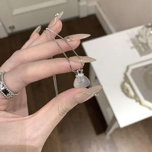 Collier Ping S925 de luxe haut de gamme, collier de luxe léger, collier de luxe haut de gamme, pendentif de souhaits, pendentifs de mode, breloques - Product Image 1