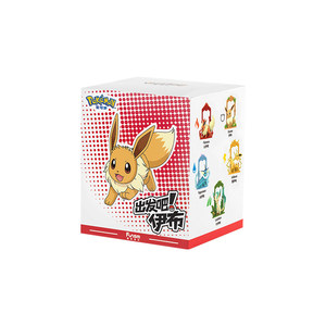 Set Completo Ufficiale Funsim Pokémon Let's Go Eevee - 9 Scatole Blind Box da Collezione per Fan e Collezionisti di Eevee - Product Image 1