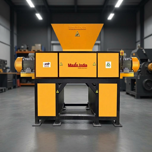 Broyeur métallique semi-automatique à double arbre le plus populaire, moteur 80 CV pour le recyclage de l'aluminium, du cuivre et des radiateurs - Product Image 1