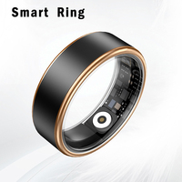 Anneau intelligent élégant en acier inoxydable, moniteur de santé, suivi de la fréquence cardiaque, du taux d'oxygène dans le sang, du sommeil, étanche IP68, télécommande