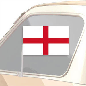 Bandera de coche Premium St. George, Inglaterra con asta de bandera de 12x18 pulgadas de doble cara para desfile patriótico Bandera de ventana del Reino Unido para agencia de viajes - Product Image 2