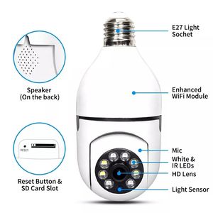 Moins cher V380 Mini E27 Ampoule Caméra Sans Fil Panoramique Lumière Ptz Smart Cctv Wifi Caméra Ceinture avec Prise E27 - Product Image 5