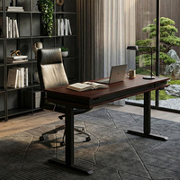 Bureau d'ordinateur portable en bois à hauteur réglable électrique, personnalisable OEM, moderne, disponible en gros