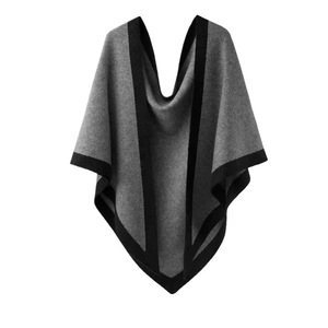 100% Pure Wool <b>Shawl</b> <b>for</b> <b>Women</b> Color Block Knitted Triangle Scarf Versatile Shoulder Wrap Warm Winter Neck Scarf - Product Image 6